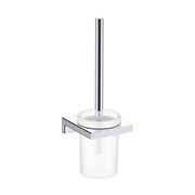 AQUAme AQM7313CR  Tivoli  Туалетный ершик настенный, матовое стекло, хром AQM7313CR