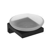 AQUAme AQM7314MB Tivoli Мыльница латунь/матовое стекло,  черный матовый AQM7314MB