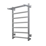 ARINGA Порто полотенцесушитель лесенка электрический с полкой 80*50, матовый хром AR03042CHM