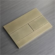 VECONI Кнопка смыва FLUSH V7, FLV7-G, 240х162х10, пластик, золото брашинг FLV7-G