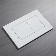 VECONI Кнопка смыва FLUSH V9, FLV9-W, 237х159х6, нержавеющая сталь, белый матовый FLV9-W