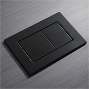VECONI Кнопка смыва FLUSH V9, FLV9-B, 237х159х6, нержавеющая сталь, черный матовый FLV9-B