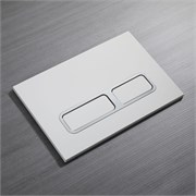 VECONI Кнопка смыва FLUSH V13, FLV13-WC, 240х162х7, пластик, белый глянец
кайма - хром глянец FLV13-WC