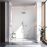 VECONI Душевая дверь раздвижная Vianno VN-75, 1800x2000, хром, стекло прозрачное VN75-180-01-C4