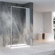 VECONI Душевая перегородка Korato KR-81, 1000x2000, хром, стекло прозрачное KR81-100-01-C8