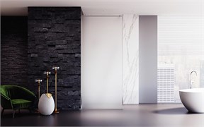 VECONI Душевая перегородка Korato KR-81FR, 700x2000, хром, стекло матовое KR81FR-70-07-C8