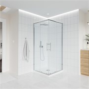 VECONI Душевой угол прямоугольный, двери раздвижные  Evo 300 CH, 1100х900x1950, хром, прозрачное стекло E3-CH-11090-01-C9