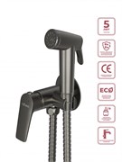 CEZARES Liner LINER-DIF-GM Гигиенический душ со смесителем, оружейная сталь LINER-DIF-GM