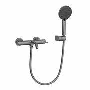 LEMARK Смеситель Kalina LMF-2122S-GM для ванны, графит LMF-2122S-GM