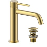 LEMARK Смеситель Beluga LMF-8012B-BRLG для раковины, золото LMF-8012B-BRLG