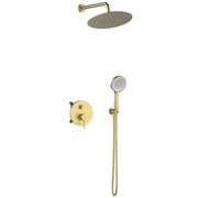 LEMARK Смеситель Beluga LMF-8055B-BRLG для душа, встраиваемый, золото LMF-8055B-BRLG