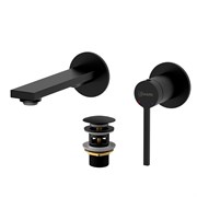 LEMARK Смеситель Valday LMF-8133B-BL для раковины, встраиваемый, черный матовый LMF-8133B-BL