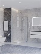 CEZARES Plane Душевой уголок пятиугольный двери распашные размер 90x90 см, профиль - хром / стекло - прозрачное PLANE-P-1-90-C-CR