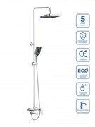 BELBAGNO Due Душевая стойка со смесителем и изливом DUE-VSCM-CRM DUE-VSCM-CRM