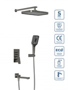 BELBAGNO Due Душевой комплект встраиваемый с изливом DUE-VDSET-GM DUE-VDSET-GM