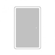 BELBAGNO Marino Зеркальный шкаф с одной распашной дверцей, с двумя стеклянными полками, со встроенной подсветкой и сенсорным выключателем SPC-MAR-500/800-1A-LED-TCH, 12W, 220-240V, 500x800x150 SPC-MAR-500/800-1A-LED-TCH