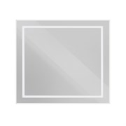 BELBAGNO Kraft Зеркало в алюминиевой раме со встроенным светильником и сенсорным выключателем по периметру рамы, SPC-KRAFT-900-800-SENS-AL, 900x800x32 мм SPC-KRAFT-900-800-SENS-AL