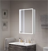 BELBAGNO Зеркальный шкаф с одной распашной дверью, с двумя стеклянными полками, со встроенной подсветкой и сенсорным выключателем SPC-GRT-500/800-1A-LED-TCH, 12W, 220-240V, 500x800x150 SPC-GRT-500/800-1A-LED-TCH