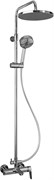 E26809-CP Колонна для ванны/душа с однорычажным смесителем, круглым верхним и ручным душем E26809-CP