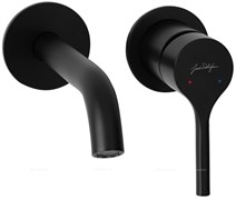 E28318-BL Elate Смеситель для раковины встраиваемый в стену, черный E28318-BL