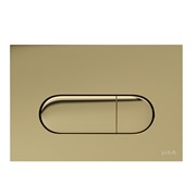 VITRA Кнопка смыва для инсталляции Root Round 740-2224 глянцевое золото двойный смыв 740-2224