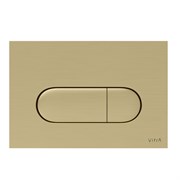 VITRA Кнопка смыва для инсталляции Root Round 740-2225 брашированное золото двойный смыв 740-2225