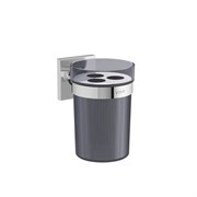 VITRA Стакан для зубных щеток Root A44806 подвесной хром пластик A44806