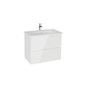 VITRA Тумба с раковиной для ванной Mia Plus Square 69742 80 см глянцевая белая ДСП 69742