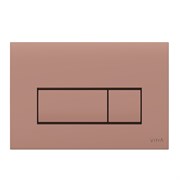 VITRA Кнопка смыва для инсталляции Root Square 740-2340 мягкая медь глянец двойный смыв 740-2340
