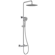 LEMARK Смеситель Beluga LMF-8025B-С для душа с регулируемой высотой штанги и лейкой верхнего душа «Тропический дождь» LMF-8025B-C