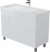 AQUANET Тумба с раковиной Nova lite 2.0 110 белый глянец AQUANET-377647