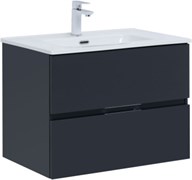 AQUANET Тумба с раковиной Алвита new 70 2 ящ. цв.антрацит AQUANET-306153