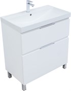 AQUANET Тумба с раковиной Алвита new 80 (Flash) напольная 2 ящ. цв. белый матовый AQUANET-345689