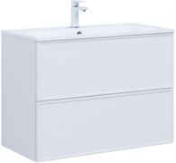 AQUANET Тумба с раковиной Арт 90 цв.белый матовый AQUANET-323573