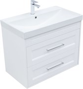 AQUANET Тумба с раковиной Бостон new 80 (Flash) цв.белый сатин AQUANET-345370