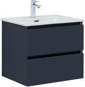 AQUANET Тумба с раковиной Вега 2.0 60 2 ящ. цв.маренго (раковина Flat) AQUANET-344761