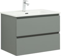 AQUANET Тумба с раковиной Вега 2.0 70 2 ящ. цв.мисти грин (раковина Flat) AQUANET-344770