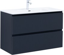 AQUANET Тумба с раковиной Джейн 100 цв.маренго (раковина Flat) AQUANET-332537