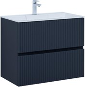 AQUANET Тумба с раковиной Джейн 80 цв.маренго (раковина Фортуна) AQUANET-332524