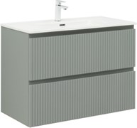 AQUANET Тумба с раковиной Джейн 90 цв.мисти грин (раковина Flat) AQUANET-332533