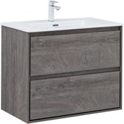 AQUANET Тумба с раковиной Милан 80 цв. дуб рошелье AQUANET-340159