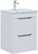 AQUANET Тумба с раковиной Практика 50 2 ящ. цв.белый матовый AQUANET-332512