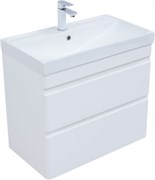 AQUANET Тумба с раковиной Слим 70 2 ящ. цв.белый сатин AQUANET-348179