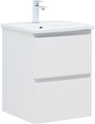 AQUANET Тумба с раковиной Эмбер 50 2 ящ. цв.белый матовый (раковина Urban) AQUANET-332505