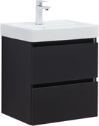 AQUANET Тумба под раковину Вега 2.0 50 черный AQUANET-362542