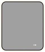 AQUANET Зеркало Контур 800х700 LED TX антипар, черный AQUANET-367662