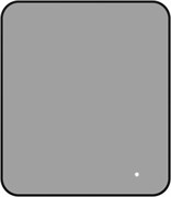 AQUANET Зеркало Контур 800х700 LED TX черный AQUANET-367650