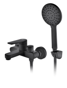 DK Смеситель для ванны с душем Bayern.F?rth DA1523205 короткий излив черный DA1523205