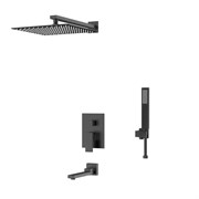 DK Душевая система для ванны и душа Bayern.Liszt DA1515605A04 встраиваемый с изливом черный DA1515605A04