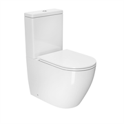 DK Унитаз-компакт безободковый Matrix DT1397016, 630*365*840мм, сиденье микролифт, белый DT1397016